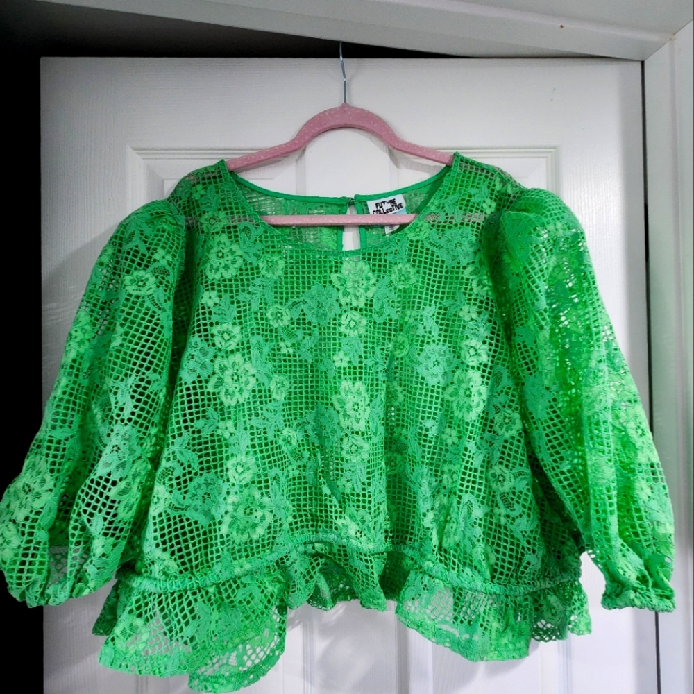 Future Collective Green Crop top